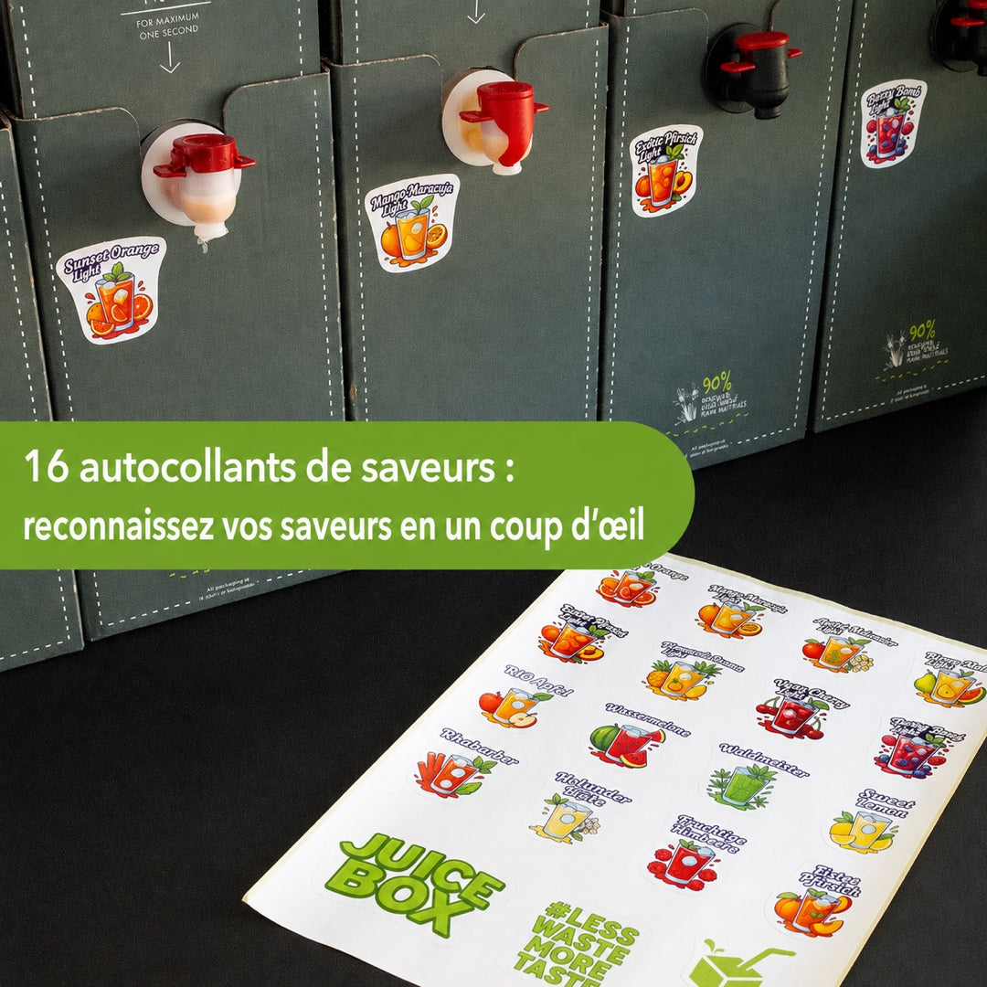 JuiceBox™ Sticker Saveurs