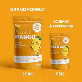FruitBites Fresh Mango – Format Économique 100g