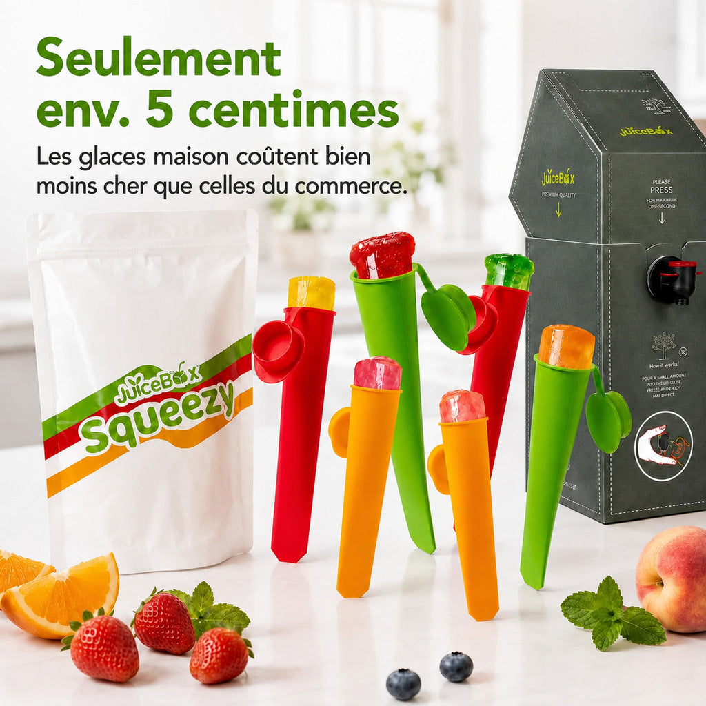 JuiceBox™ Squeezy Lot de 6 moules à glace
