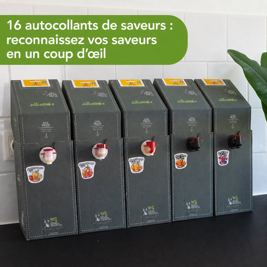 JuiceBox™ Sticker Saveurs