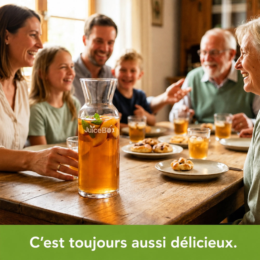 JuiceBox Carafe en Verre - 2 Litres
