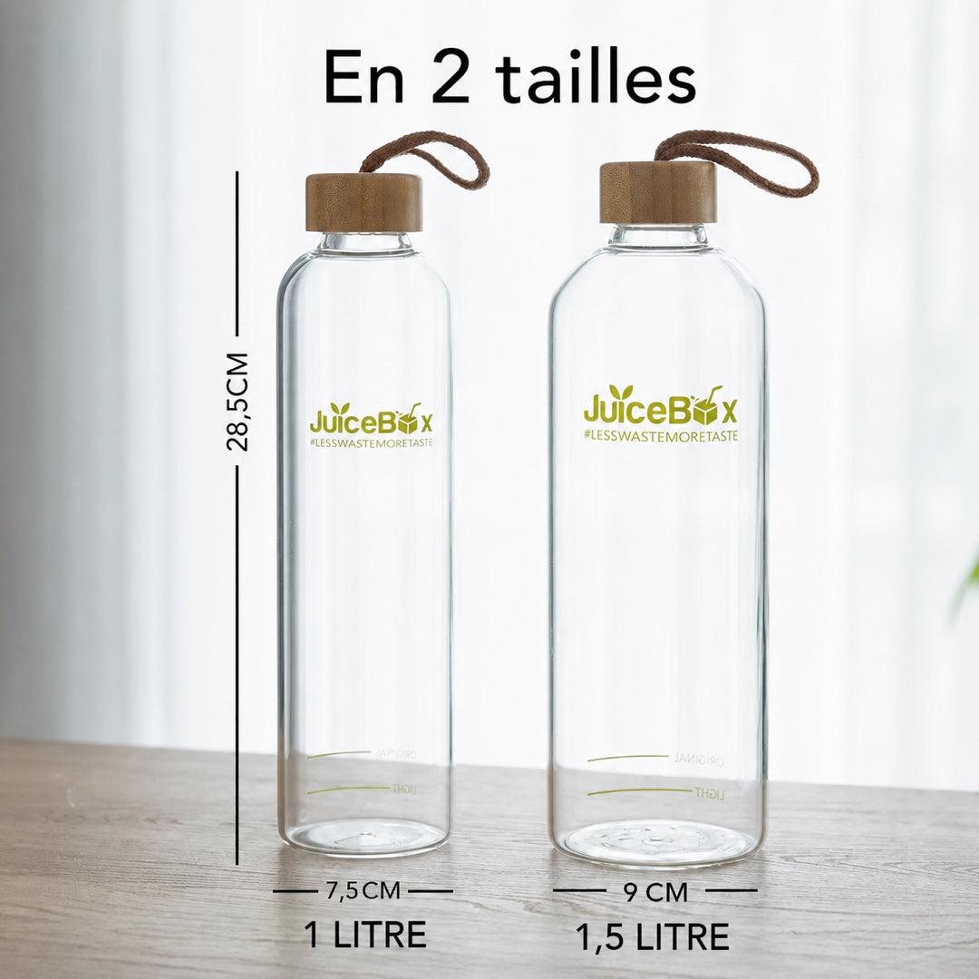 JuiceBox™ Set économique gourdes en verre