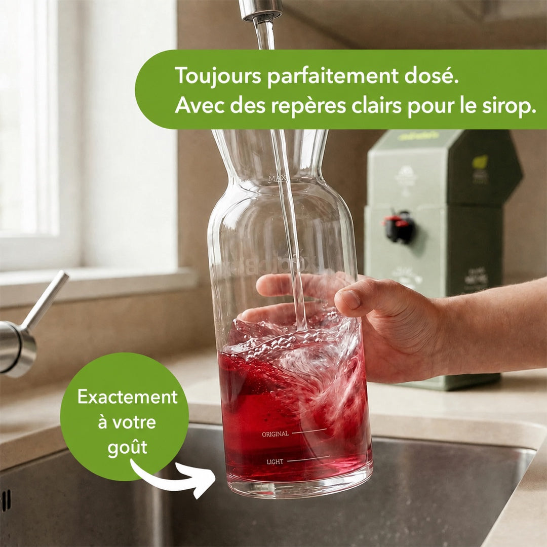 JuiceBox Carafe en Verre - 2 Litres