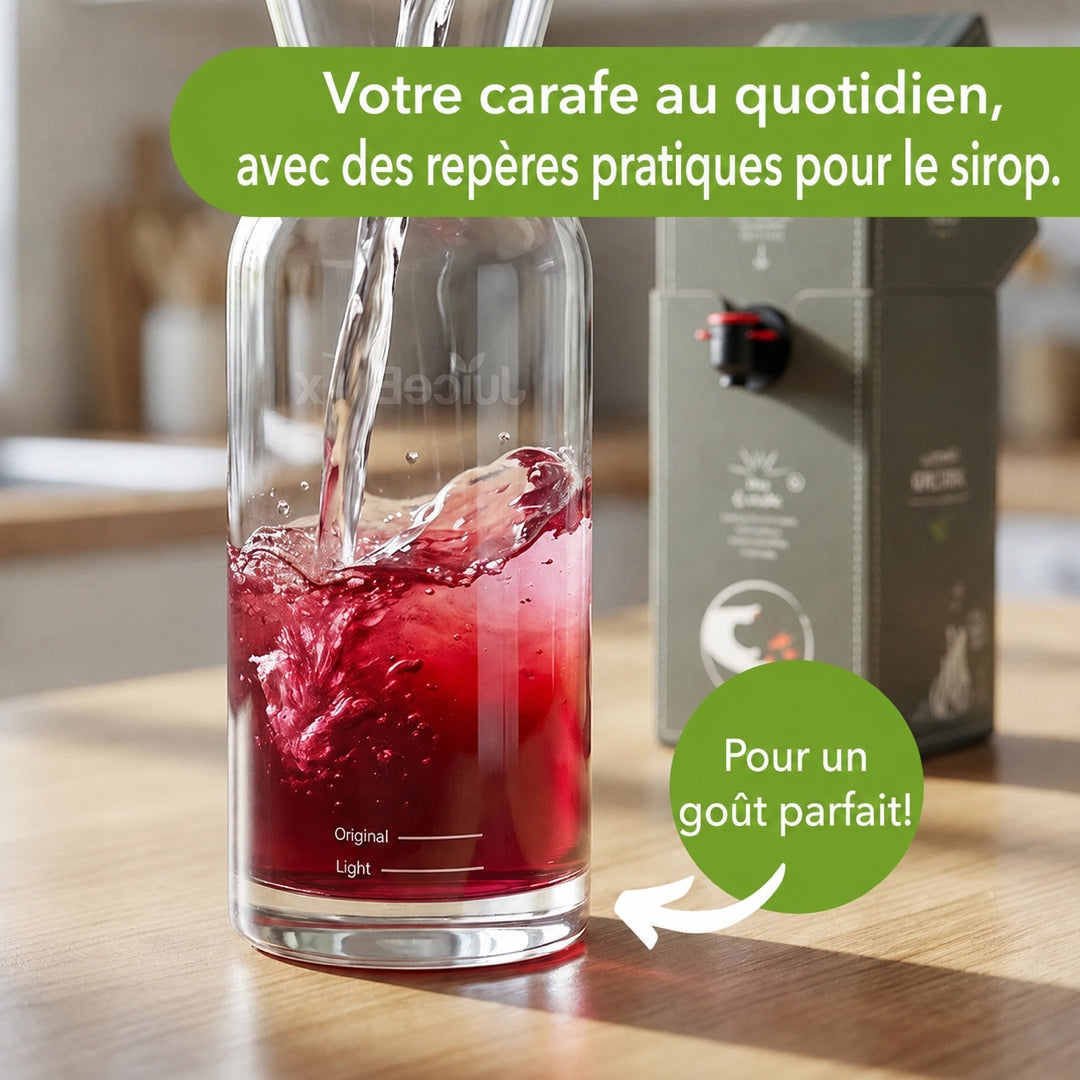 JuiceBox Set Carafes en Verre - 2x 600ml