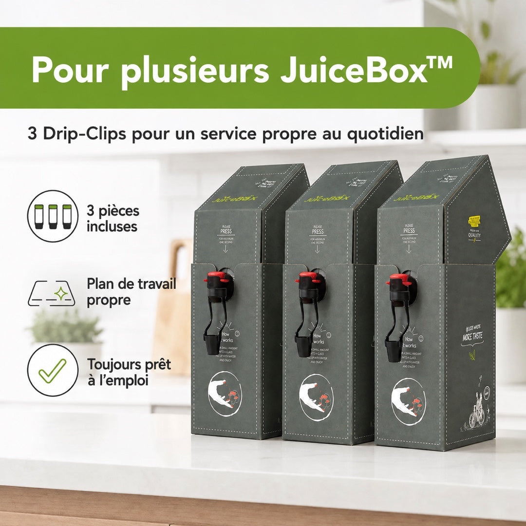 JuiceBox™ DripClip Pack de 3