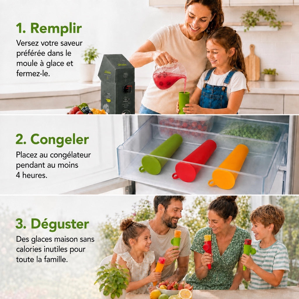 JuiceBox™ Squeezy Lot de 6 moules à glace