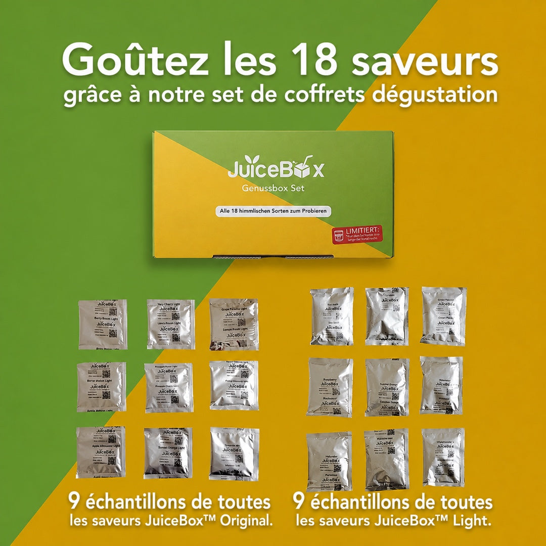 JuiceBox™ Set économique gourdes en verre
