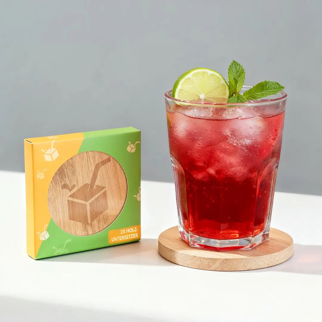 JuiceBox™ Sous-Verre en Bois